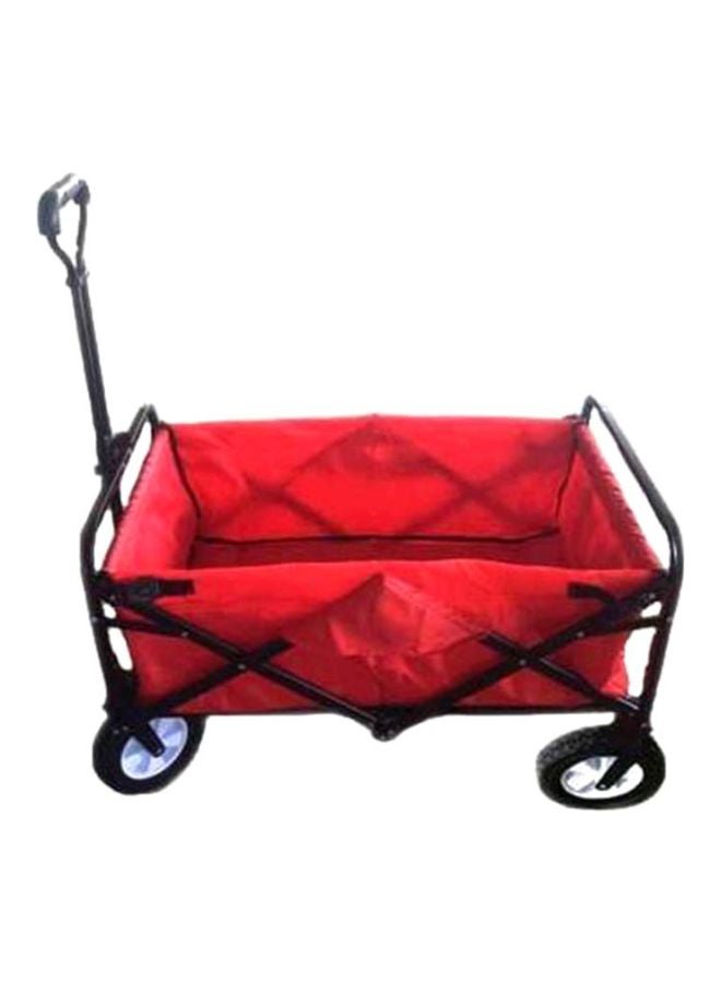 Folding Shopping Cart Red