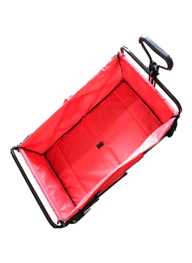 Folding Shopping Cart Red