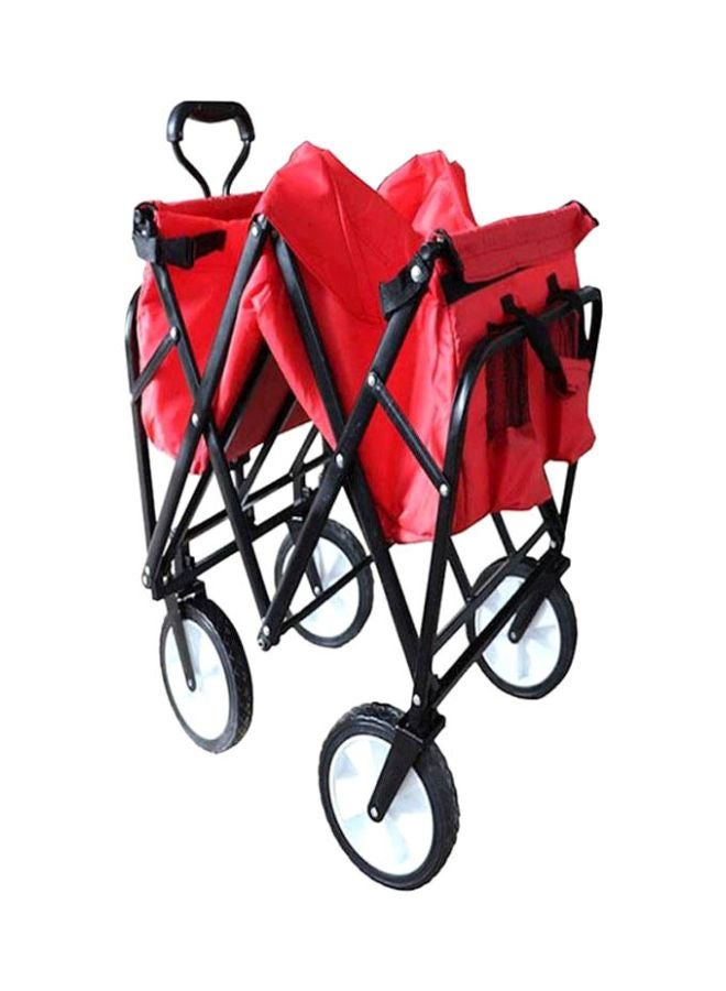 Folding Shopping Cart Red