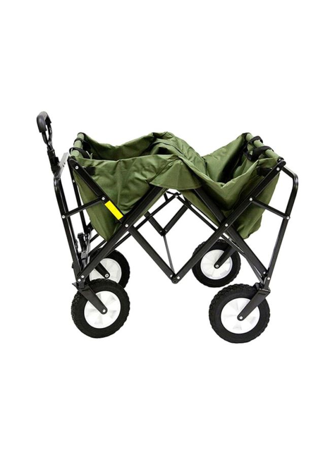 Folding Camping Multi-Function Outdoor Wagon Shopping Cart Green/Black