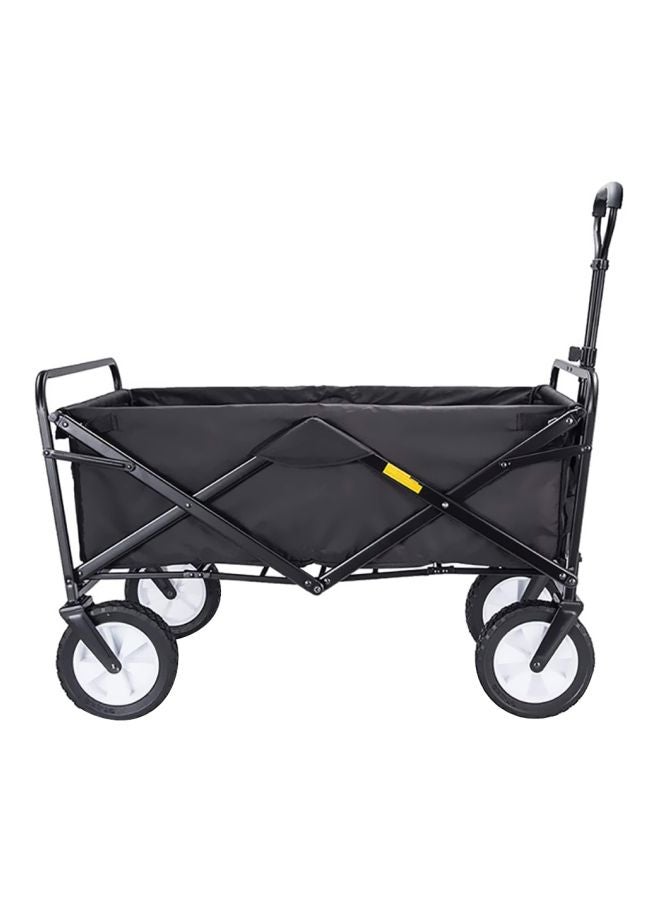 Folding Garden Cart Black 90x50x59centimeter