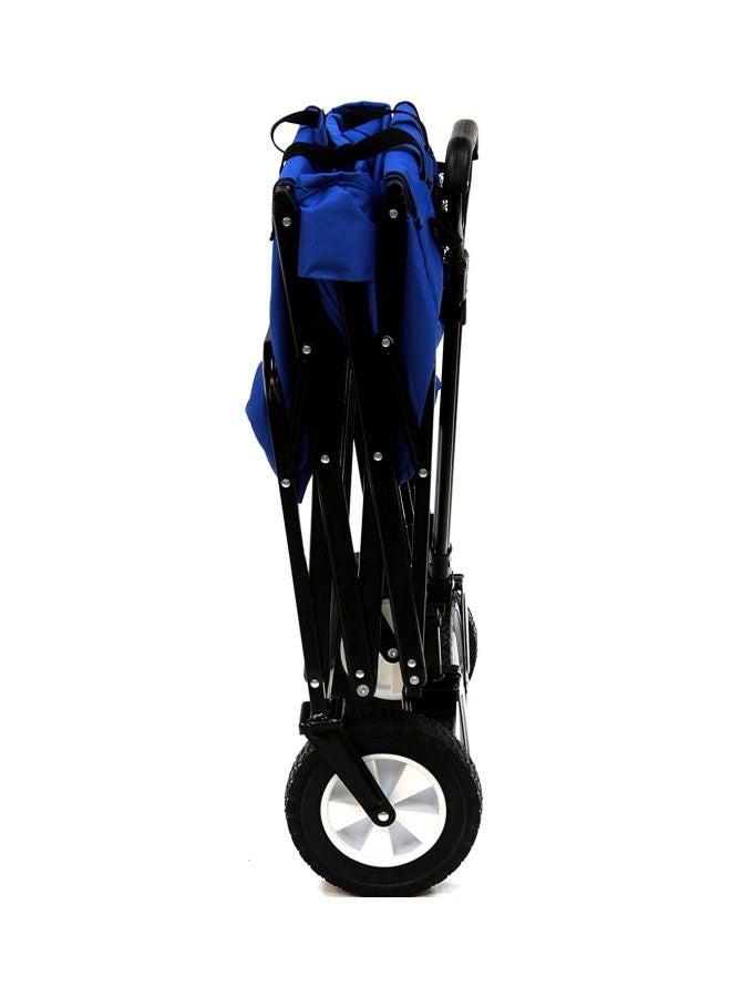 Foldable Rotary Handle Camping Cart Blue/Black 76x50x20centimeter