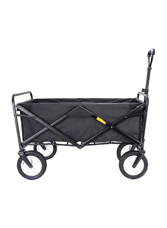 Foldable Heavy Duty Outdoor Trolley Black 85x48x26centimeter