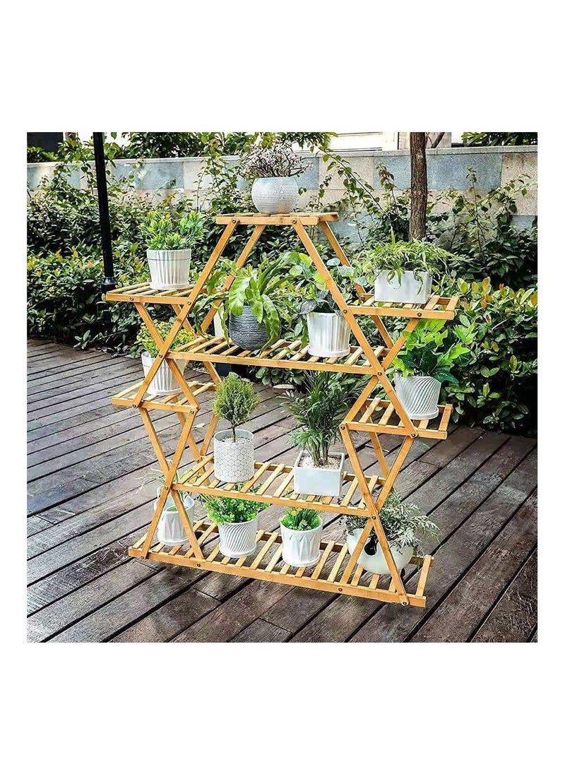 Bamboo Outdoor Flower Stand