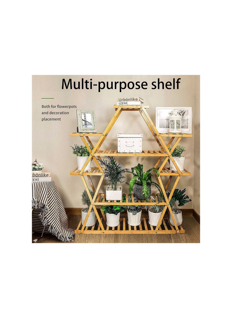 Bamboo Outdoor Flower Stand