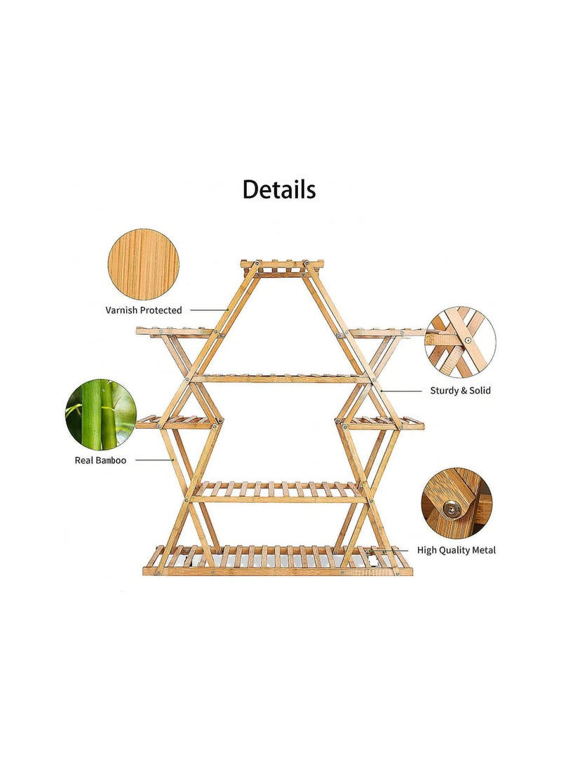 Bamboo Outdoor Flower Stand