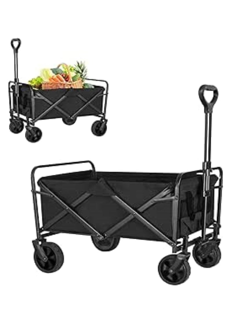 Collapsible Utility Wagon Cart Outdoor Garden Shopping Camping Cart