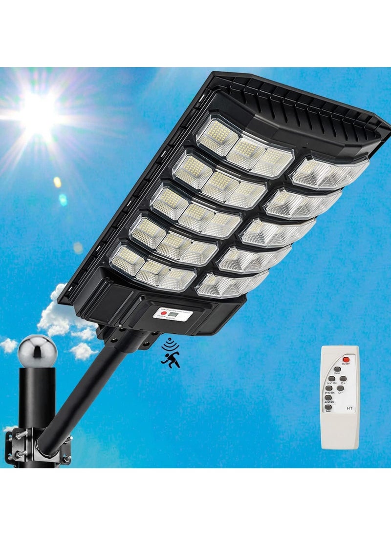 3600w Solar Street Light Dusk to Dawn With Remote Control Motion Sensor Solar Lights Outdoor Waterproof Perfect for Patio Shed Garden Backyard