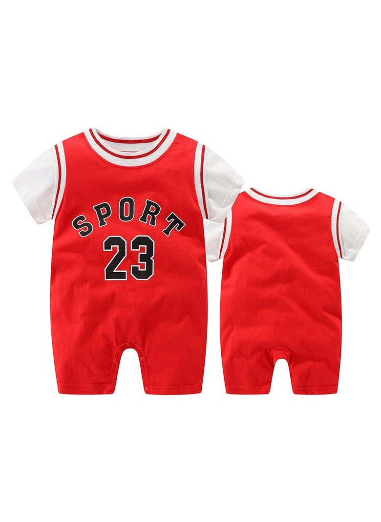 0-3 Months Baby Romper Sports Jumpsuit