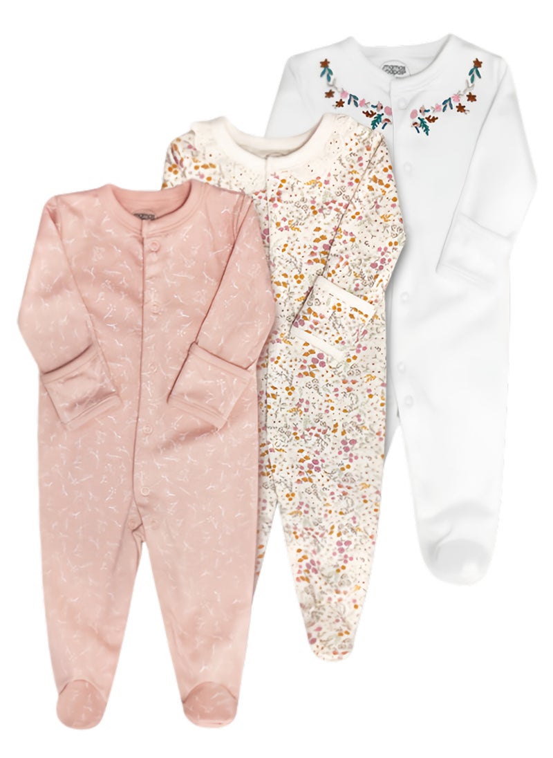 Cotton Newborn Bodysuit Baby Clothes Three-piece Set