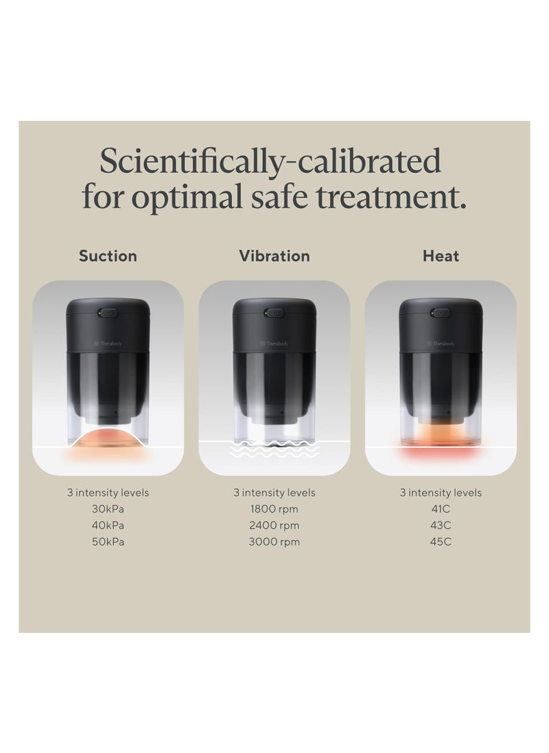 Therabody TheraCup Single - Portable Cupping Therapy - Muscle Tension Relief and Blood Circulation Device for Professionals & On-The-Go Athletes - Smart Cupping Therapy with ThermaVibration Technology