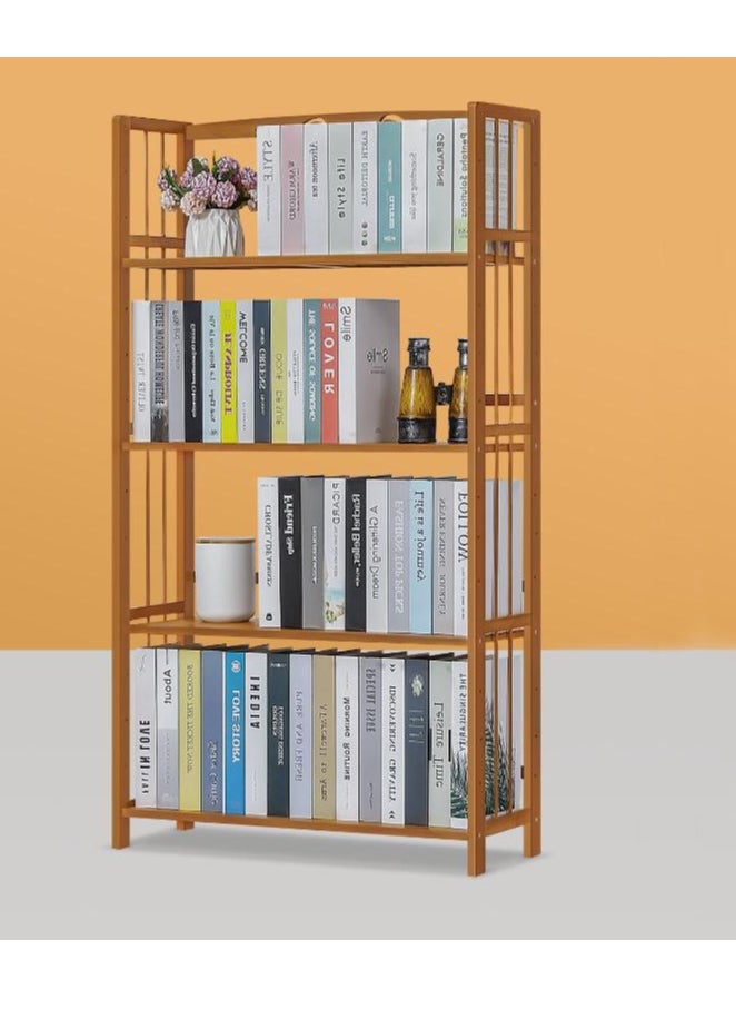 TOMSUN Wooden Modern Bookshelf Floor Standing Bookcase Storage Shelves Plant Display Stand for Home Office Living Room Bedroom