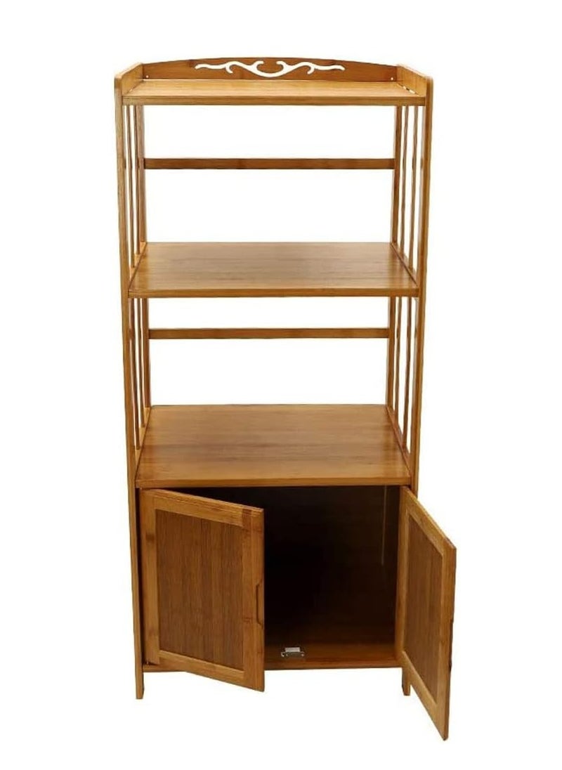 TOMSUN Book Case Storage Rack Stand Wooden Organizer  Shelf Bookshelf Multipurpose Display for Home Storage and Office Supplies