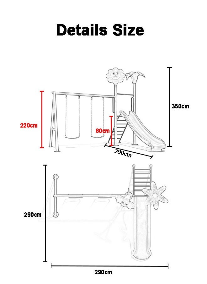 Toddler Swing Slides Series Children's Playset Outdoor Playground Slide