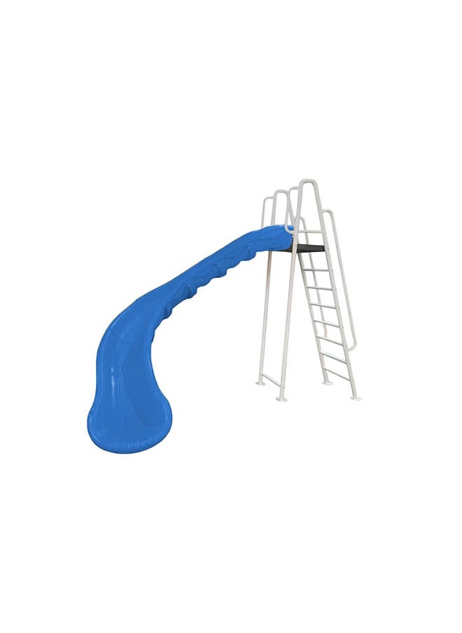 Outdoor Playground Plastic Slide Preschool Water Park Playground For Kids With Stair and Platform