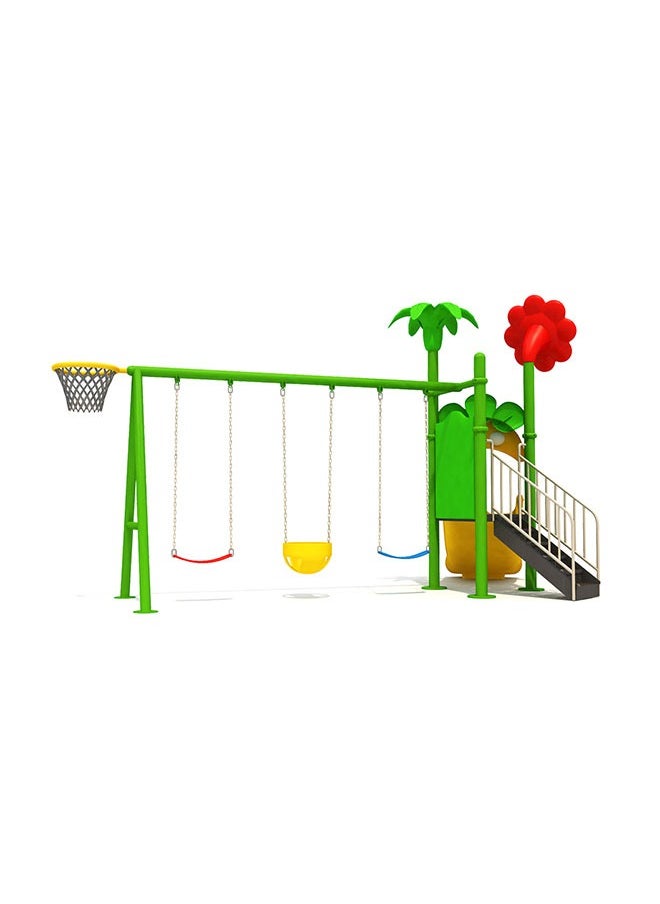 Outdoor Swing and Slide Durable Backyard Playground Kids Play Equipment