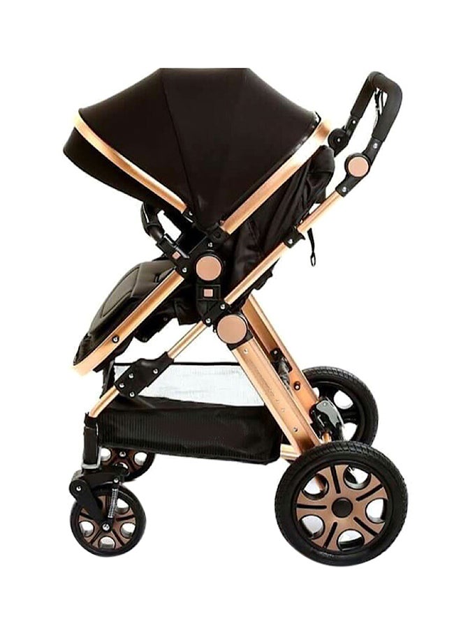 4-In-1 Luxury Stroller Travel System - Black