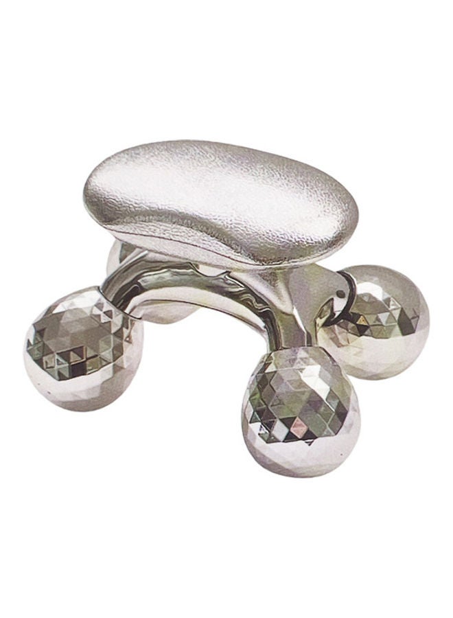 4D Mini Body And Face Roller Massager - Silver