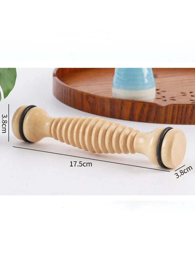 Body Back Wooden Foot Roller, Foot Massager for Plantar Fasciitis, Stress Relief, Relaxation