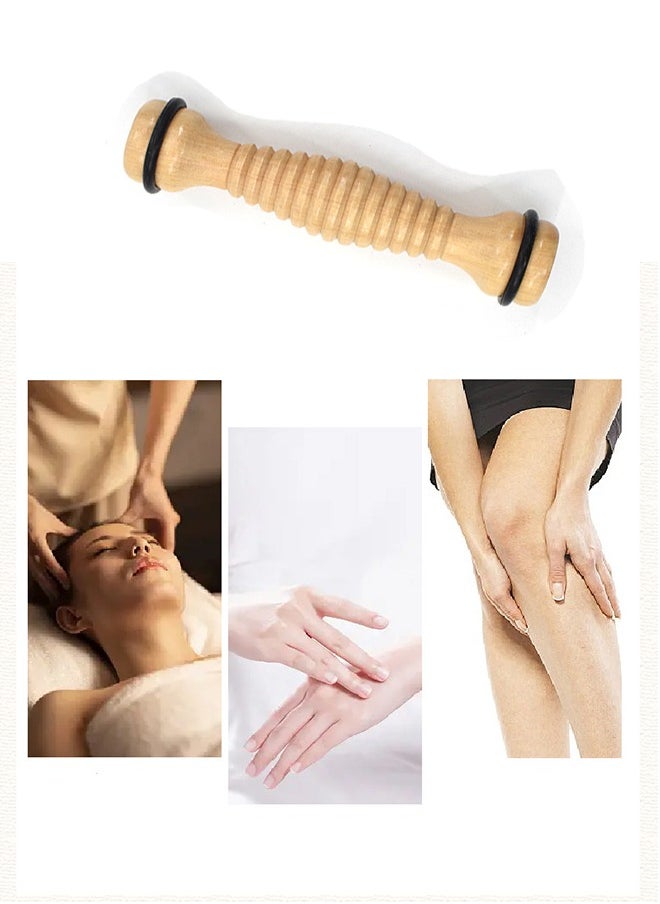 Body Back Wooden Foot Roller, Foot Massager for Plantar Fasciitis, Stress Relief, Relaxation