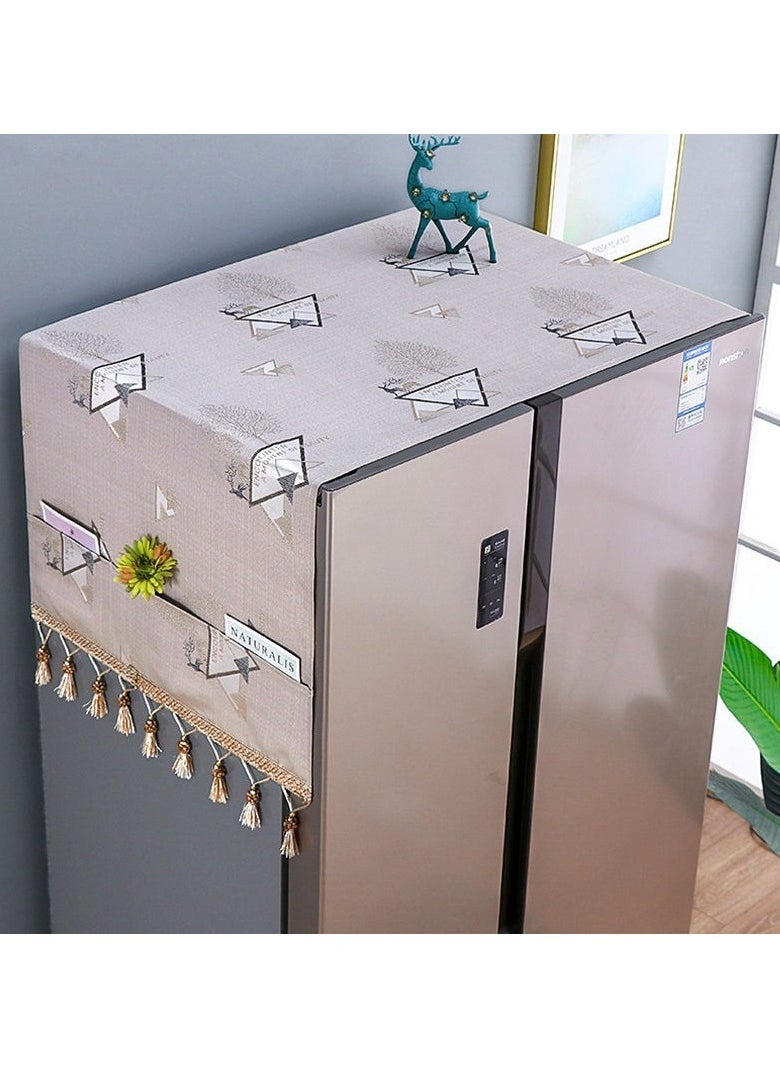 Anti Slip Refrigerator Dust Cover Dust Cloth Cover