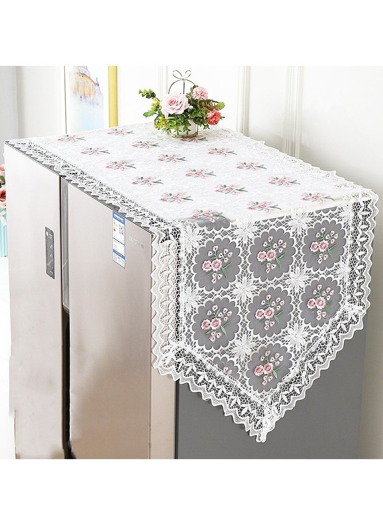 Refrigerator Lace Dust Cover Cloth