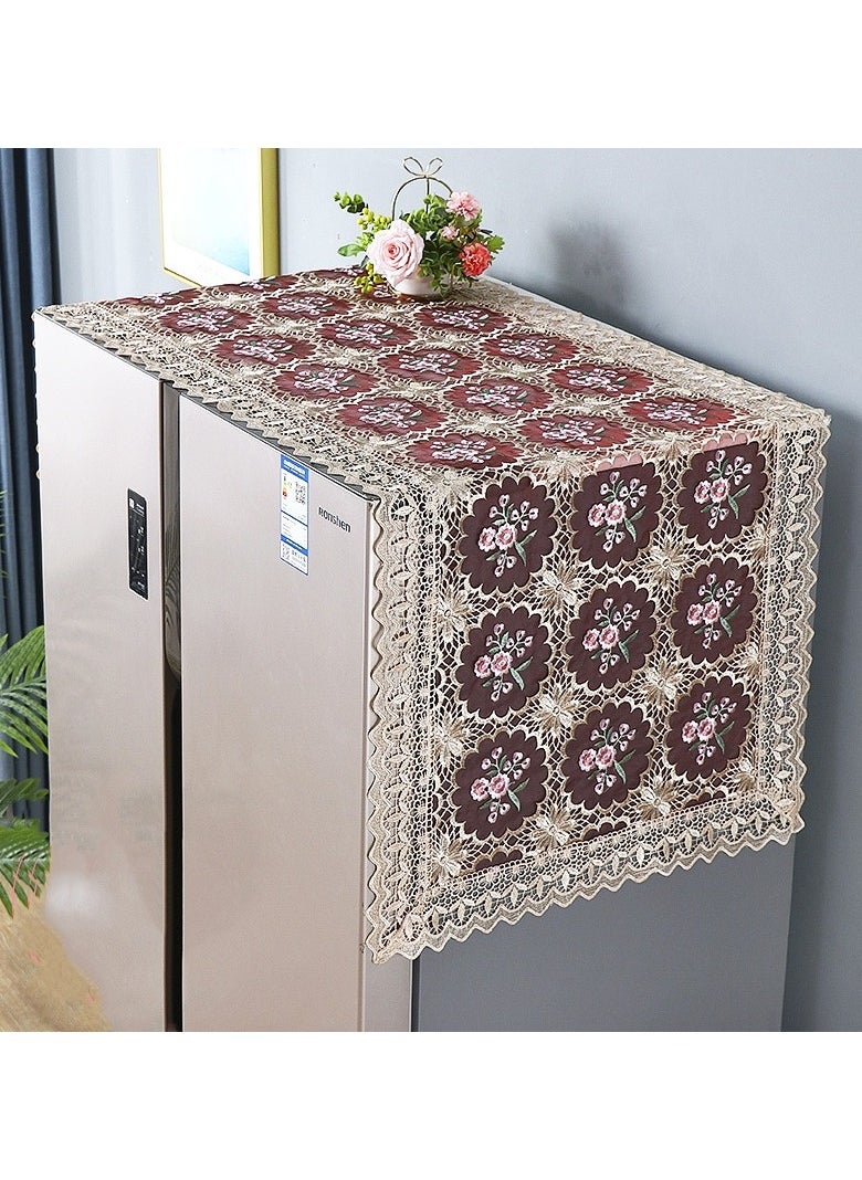 Refrigerator Lace Dust Cover Cloth