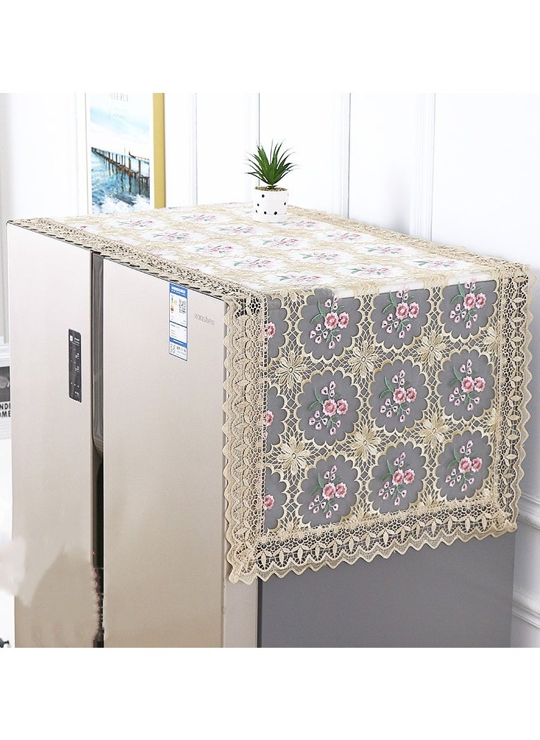 Refrigerator Lace Dust Cover Cloth