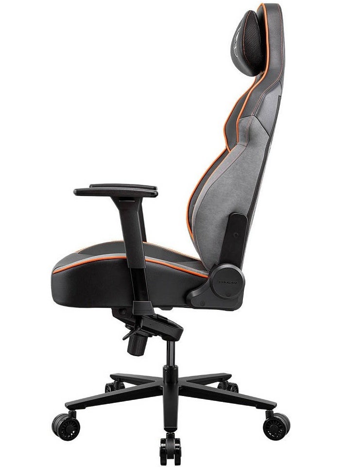 COUGAR NxSys Aero Gaming Chair with Integrated RGB Fan & Premium PVC Leather, Adjustable 3D Armrests, Elastomeric Mesh, Durable Steel Frame, 3