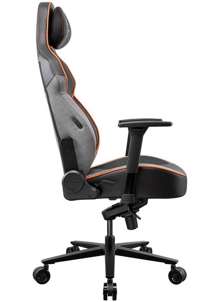 COUGAR NxSys Aero Gaming Chair with Integrated RGB Fan & Premium PVC Leather, Adjustable 3D Armrests, Elastomeric Mesh, Durable Steel Frame, 3