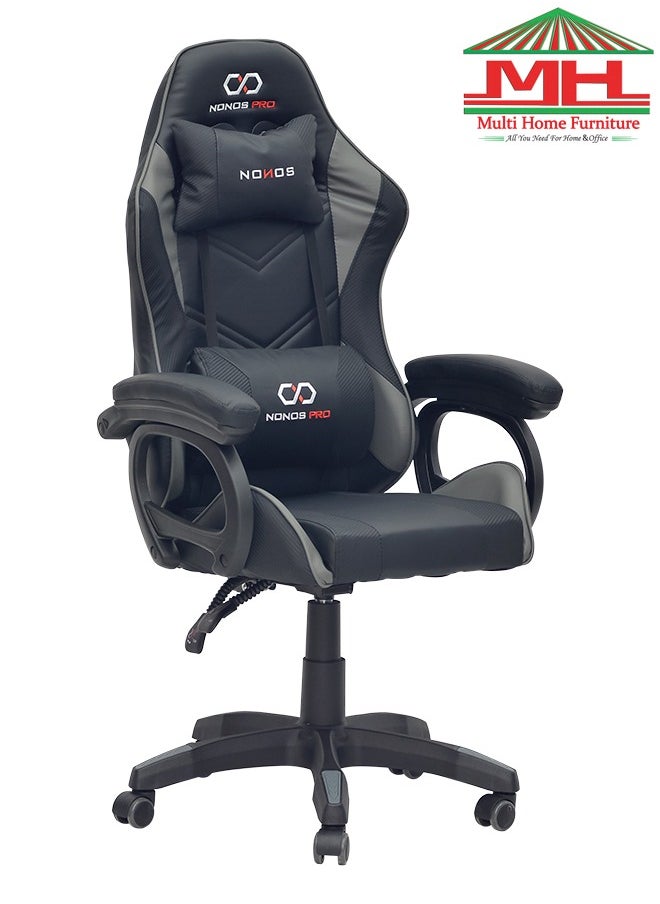 Modern Design Best Executive Gaming Chair (44-GREY/BLACK) For Video Gaming Chair For Pc With Fully Reclining Back And Headrest For ADULTS (10 TO 20) Years