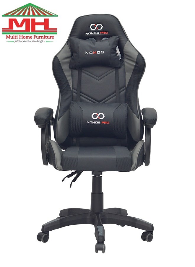 Modern Design Best Executive Gaming Chair (44-GREY/BLACK) For Video Gaming Chair For Pc With Fully Reclining Back And Headrest For ADULTS (10 TO 20) Years