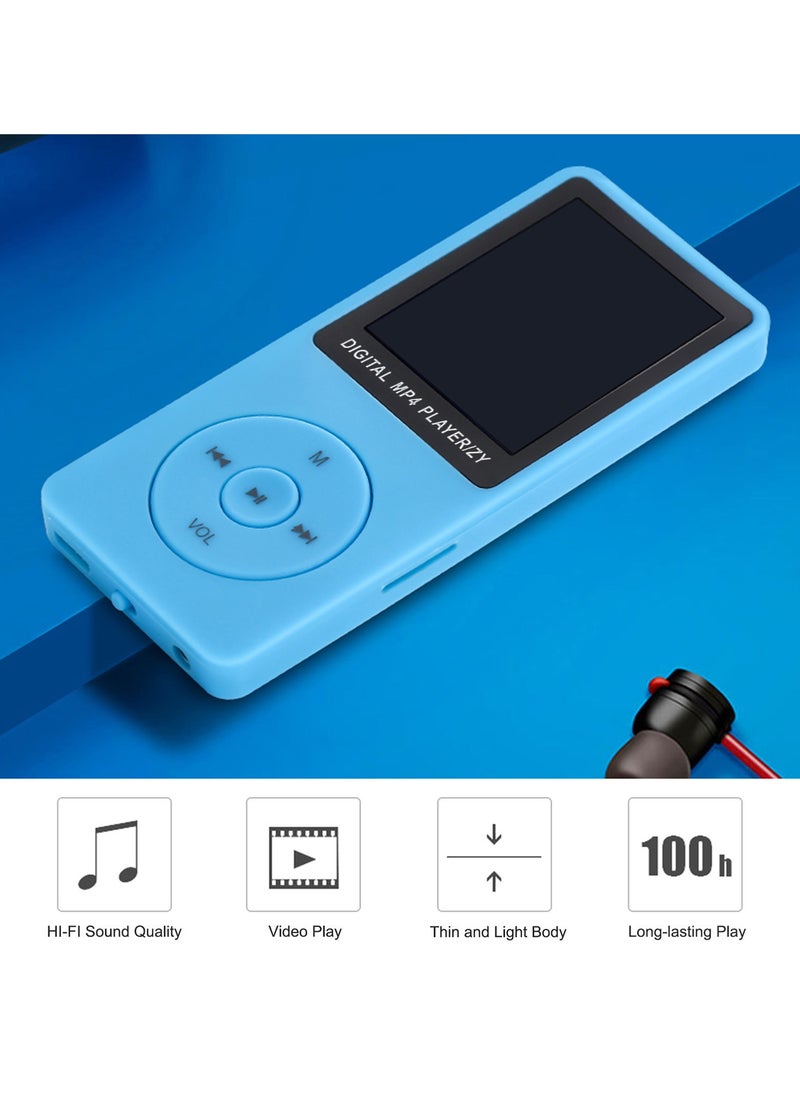 MP3 MP4 Player 32 GB Music Player 1.8'' Screen Portable MP3 Music Player with FM Radio Voice Recorde for Kids Adult