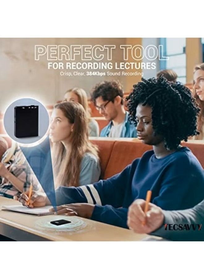 Voice Recorder with Playback and USB Charger - 32GB Mini Voice Recorder with 192 Hours of Recording Times for Interviews, Class Room, Meetings, Personal Notes and More. (32 GB)