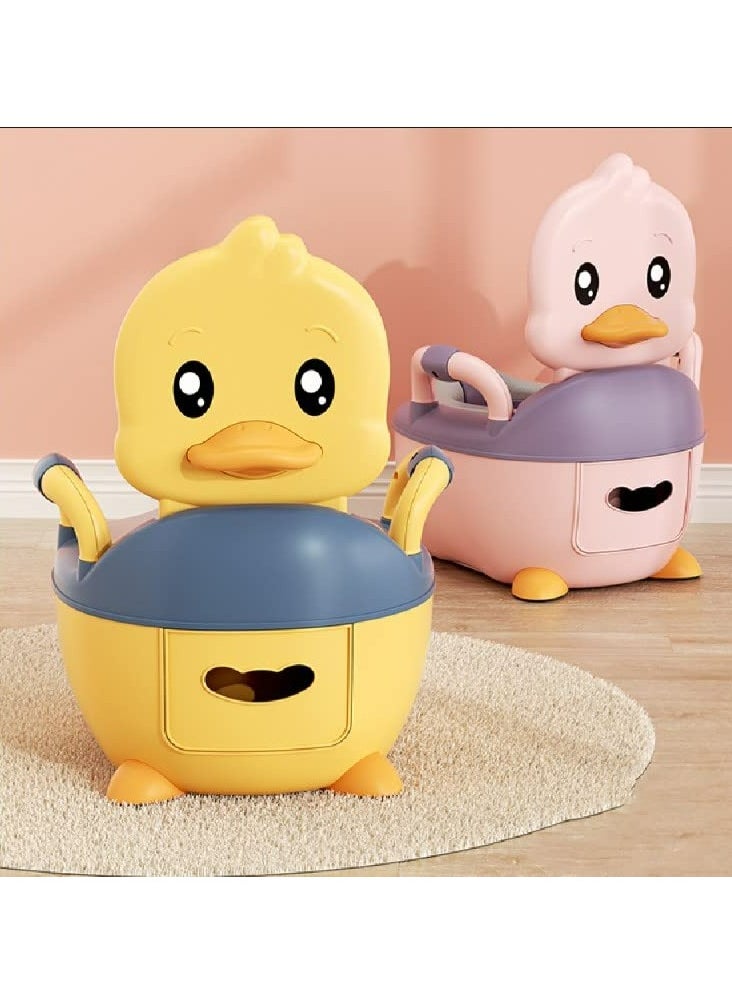 Yellow Duck Cartoon Kid Size Potty