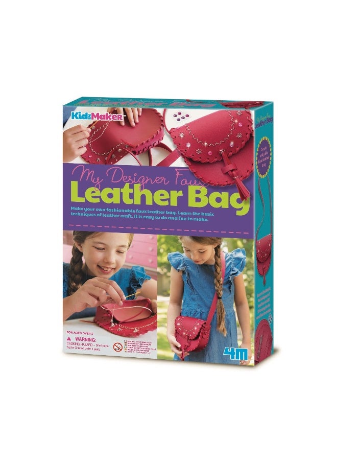 KidzMaker My Designer Faux Leather Bag Craft Kit