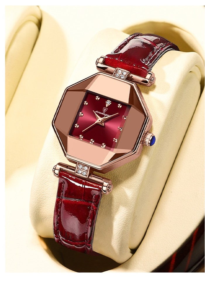 Ladies Fashionable Diamond-encrusted Luminous Waterproof Quartz Watch