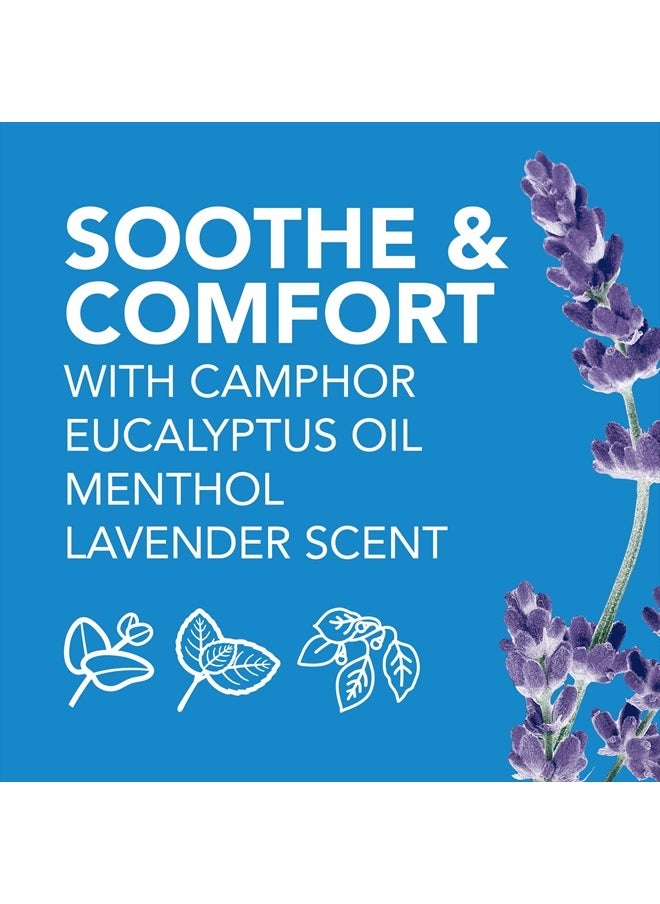 VapoRub, Lavender Scent, Cough Suppressant, Topical Chest Rub & Analgesic Ointment, Medicated Vicks Vapors, Relief from Cough Due to Cold, Aches & Pains, 1.76oz