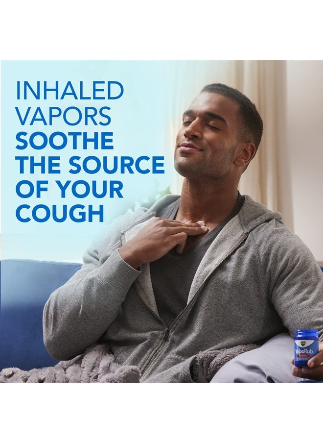 VapoRub Cough Suppressant Chest and Throat Topical Analgesic Ointment, 1.76 Ounce