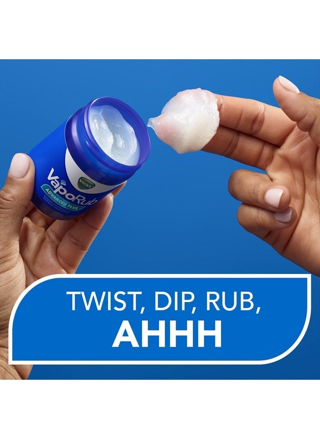 VapoRub Cough Suppressant Chest and Throat Topical Analgesic Ointment, 1.76 Ounce