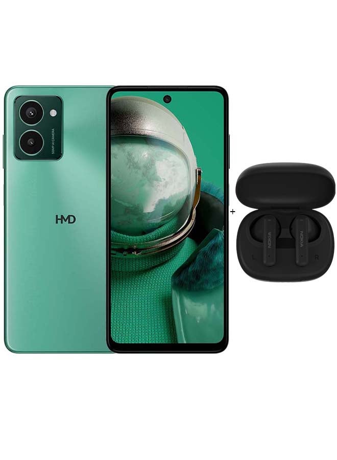 Pulse Pro 4G Dual SIM Glacier Green 8GB RAM 256GB + Nokia TWS 112 Wireless Earbuds - Middle East Version