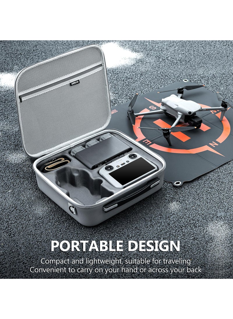 Case Portable Travel Bag Carrying Case for DJI Air 3 Fly More Combo RC 2/RC-N2 Controller Battery Charging Hub and Drone Accessories