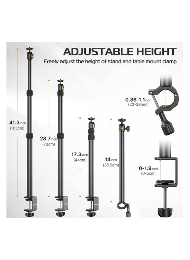 Vijim Ls02 Camera Desk Mount Stand With Auxiliary Holding Arm