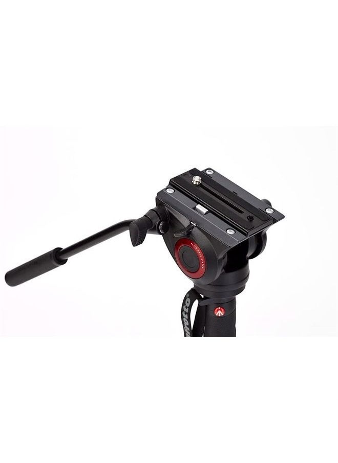 Video Monopod XPRO+, Camera and Video Support Rod with Video Head, 4-Section in Aluminium with Fluid Base, Photography Accessories for Content Creation, Video, Vlogging