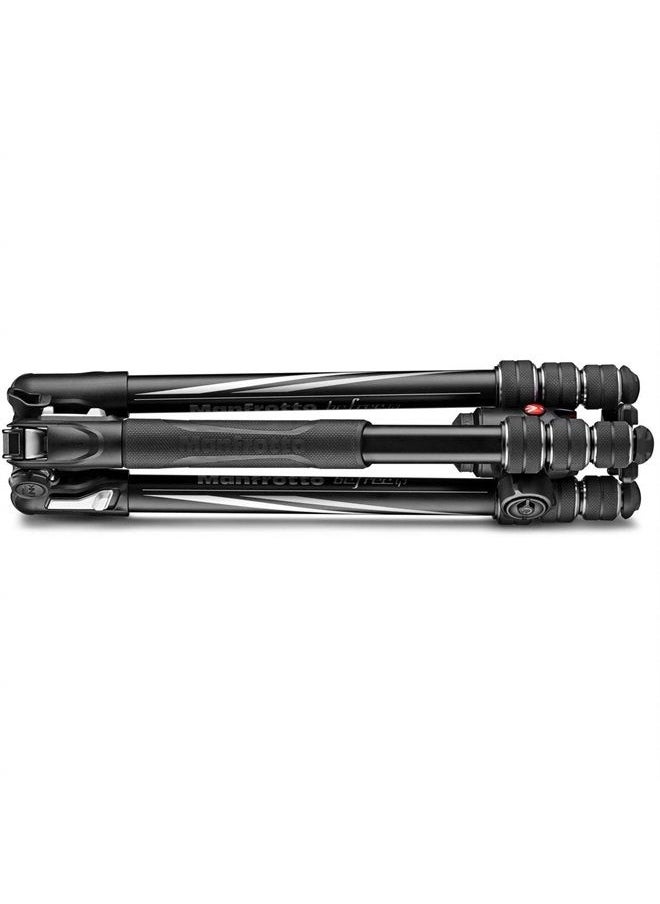 MKBFRTA4GT-BH Befree Advanced Travel Tripod, Twist Lock with Ball Head for Canon, Nikon, Sony, DSLR, CSC, Mirrorless, Up to 10 kg, Lightweight with Tripod Bag, Aluminium, Black