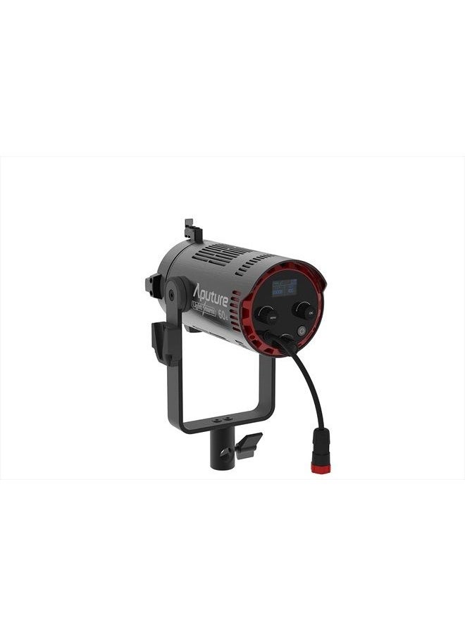 LS 60D Aputure Light Storm 60D 60W Daylight Focusing LED Video Light Support App Control, Built-in 8 Lighting FX, Barn Doors Included