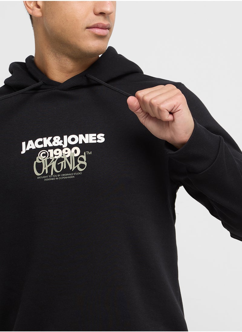 Jorbushwick Drawstring Logo Hoodie