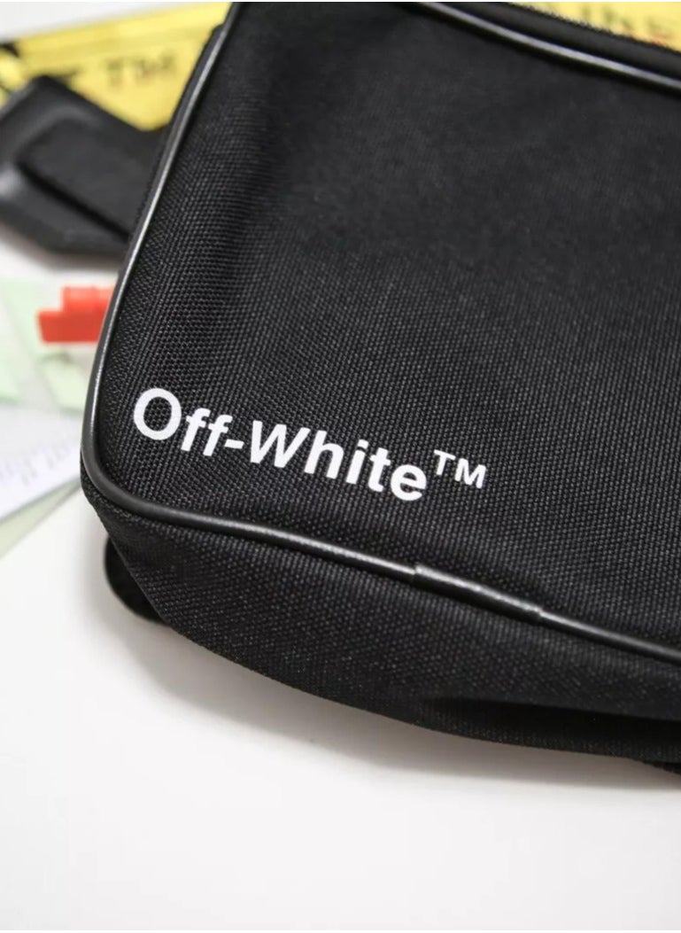 Off White Cordura Fanny Black Bag