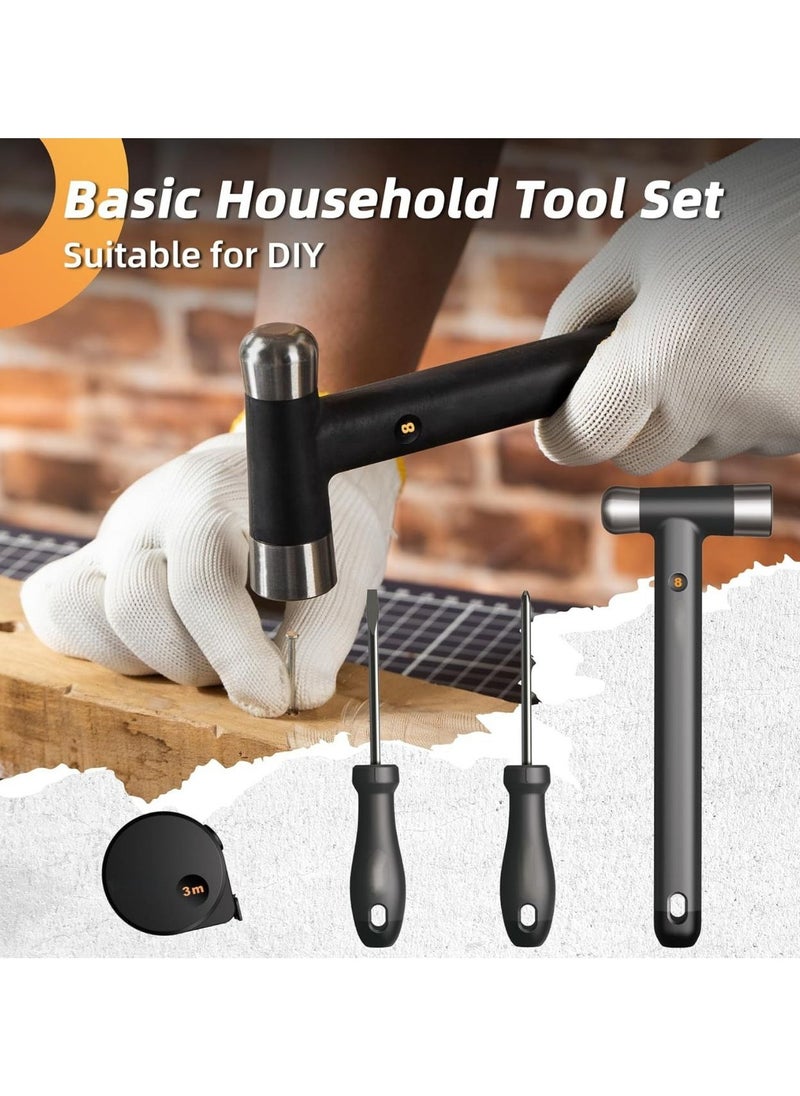 Tool Set Basic Home Tool Kit with Elegant Gift Package Stylish and Elegant Tool Set for Home Garage Apartment Dorm House.