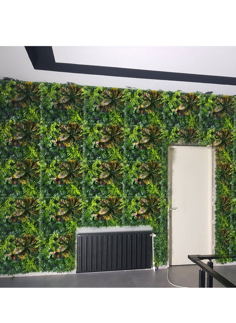 Artificial Hedge Grass Wall Panel 50x50 cm | UV Resistant Faux Greenery for Indoor & Outdoor Privacy & Decor